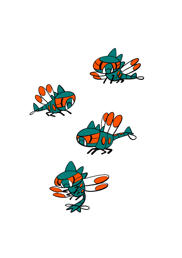 「メガヤンマ 」|加藤カトヲより愛をこめてのイラスト