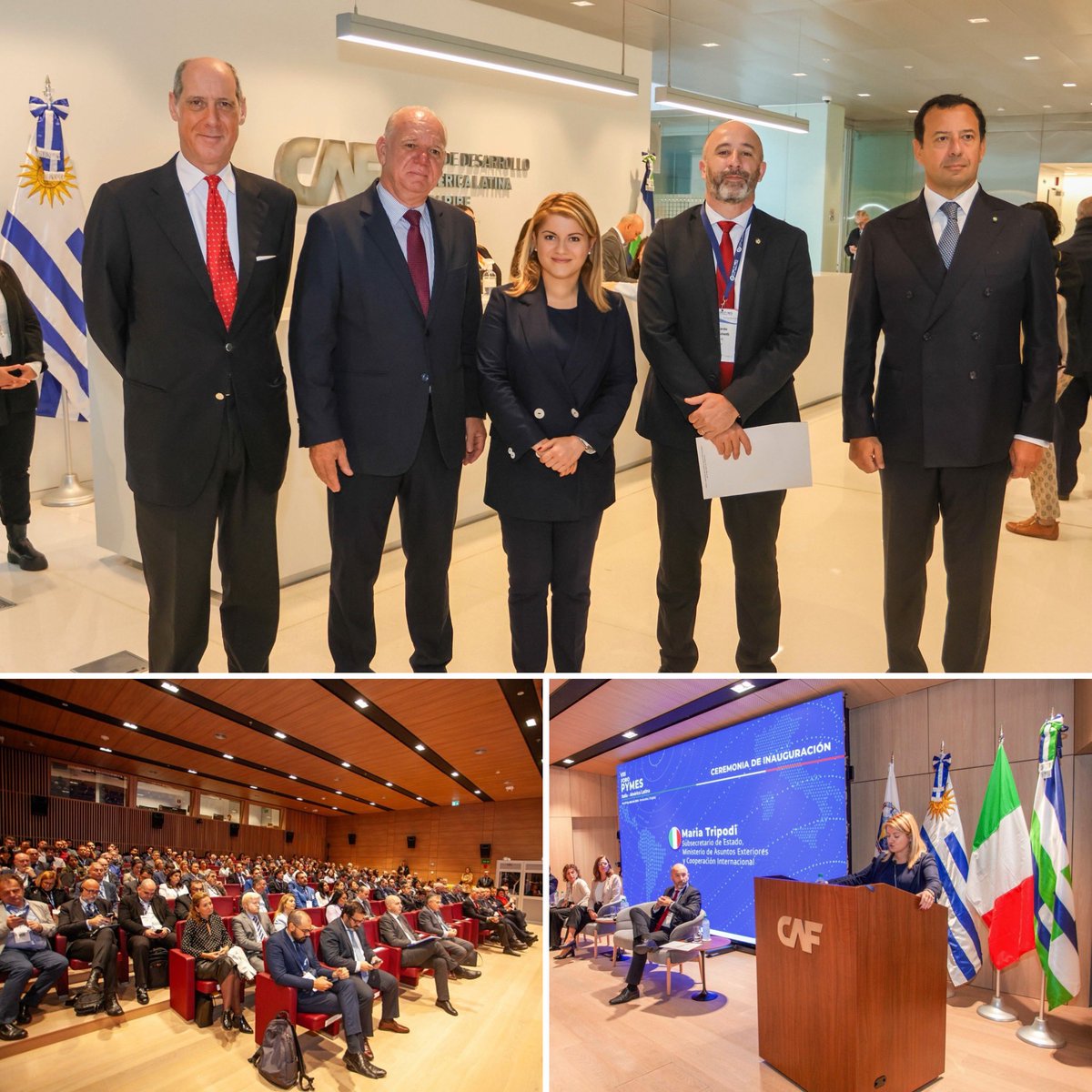 Ho concluso la missione 🇺🇾inaugurando #VIIIForoPymes delle #PMI Italo- LatinoAmericane, con i ministri @DrESanguinetti @OmarPaganini ed @elisafacio . Il governo italiano continuerà a mettere al centro la sua azione di #DiplomaziaDellaCrescita in questa area strategica.