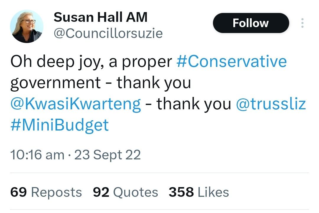 Hi good people of #Redbridge and #Havering. Just a reminder that Susan Hall is not just a liar, but she's a liar with appalling judgement
