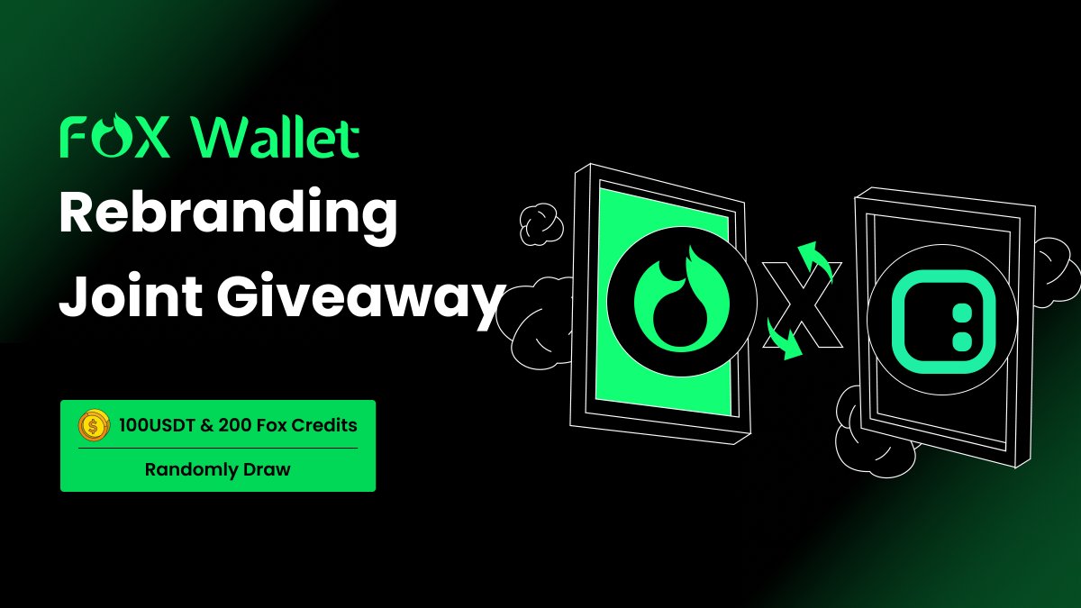 📣  To celebrate @FoxWallet’s rebrand, we’re giving away a share of $100 USDT + 2000 FoxCredits to fuel your Web3 adventures! ⏰48 hours only! To enter: - Follow @FoxWallet - Like, RT & tag 3 friends - Drop your #FoxWallet Polygon address: foxwallet.com/download