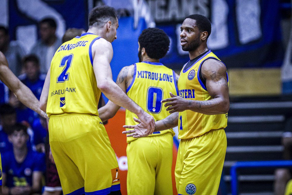 PERISTERI 🇬🇷🔵🟡 Vassilis Spanoulis is a very good basketball coach. Joe Ragland and Elijah Mitrou-Long are very good basketball players. AND…… Peristeri are heading to Belgrade for the Basketball Champions League FINAL FOUR! 📸 @BasketballCL #BasketballCL