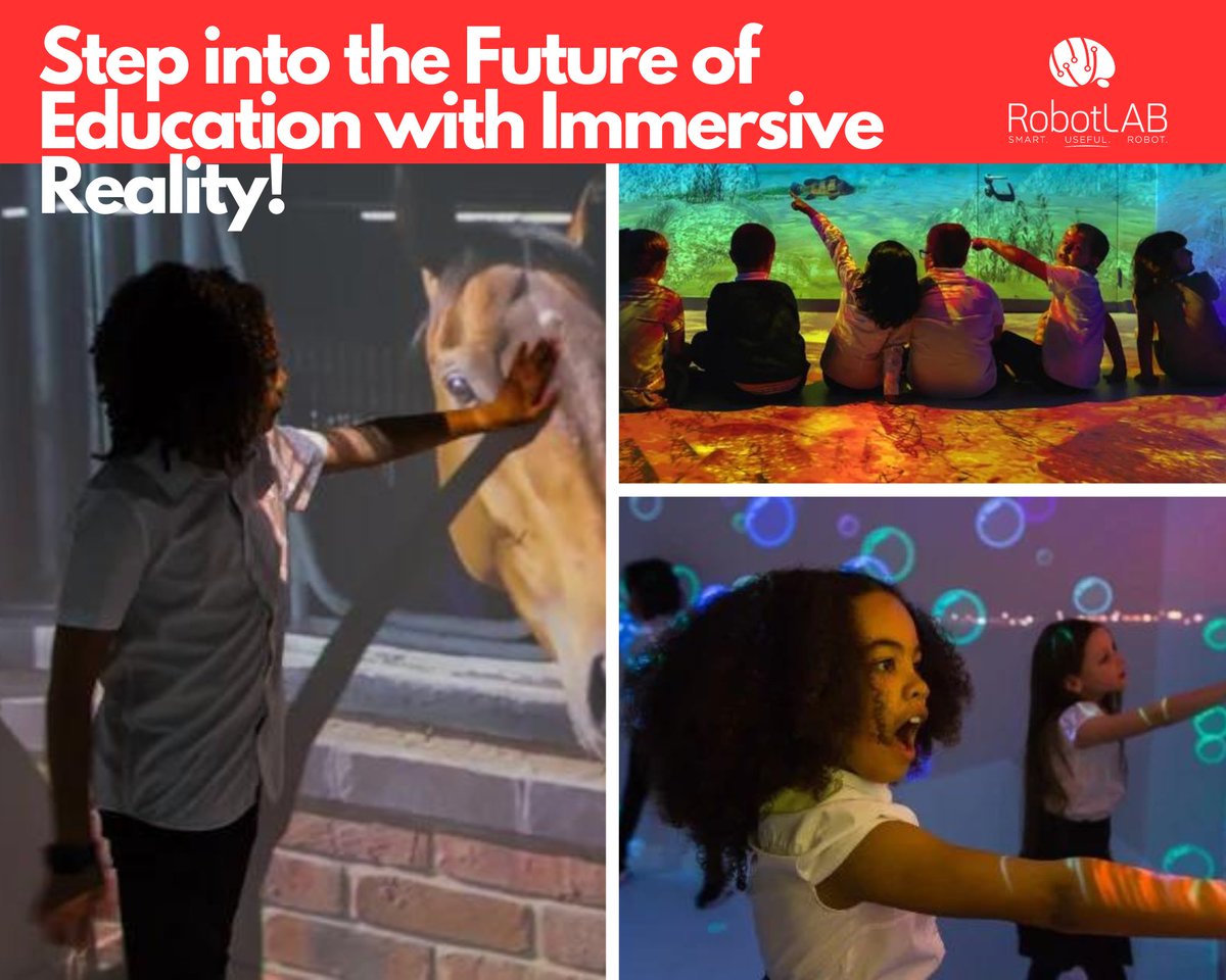 RobotLABedu's tweet image. #ImmersiveReality is revolutionizing #education, turning learning into a captivating adventure. Step into a world where knowledge comes to life! ✨ #ImmersiveEducation #FutureOfLearning robotlab.com/immersive-real…