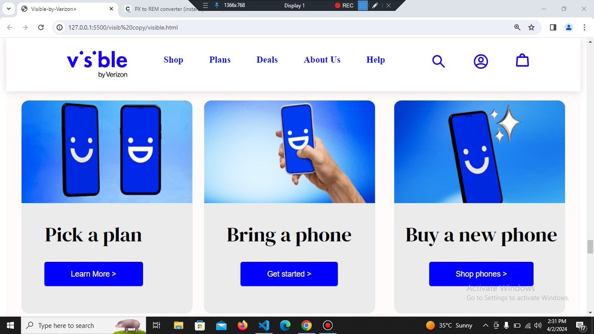 Juiceboy_Of_ABJ's tweet image. As a front-end engineer @VephlaUni I'm greatfull for every step of the journey, the challenges, the discoveries, and the progress.
I was able to clone @Visible
@visiblecare website using #HTML and #CSS
one line of code at a time. 🚀👨💻 #frontendengineer #BarcaPsg #davicampão