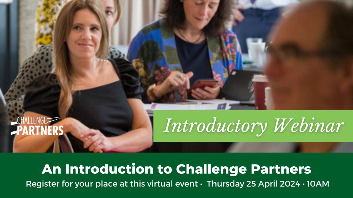 We're continuing to invite #schoolleaders and #trustleaders to join us at our introductory webinar series' events. So if you can't make next Tuesday's webinar, we do have another opportunity to join us at 10AM on 25 April. Find out more about #ChallengePartners' programmes such…