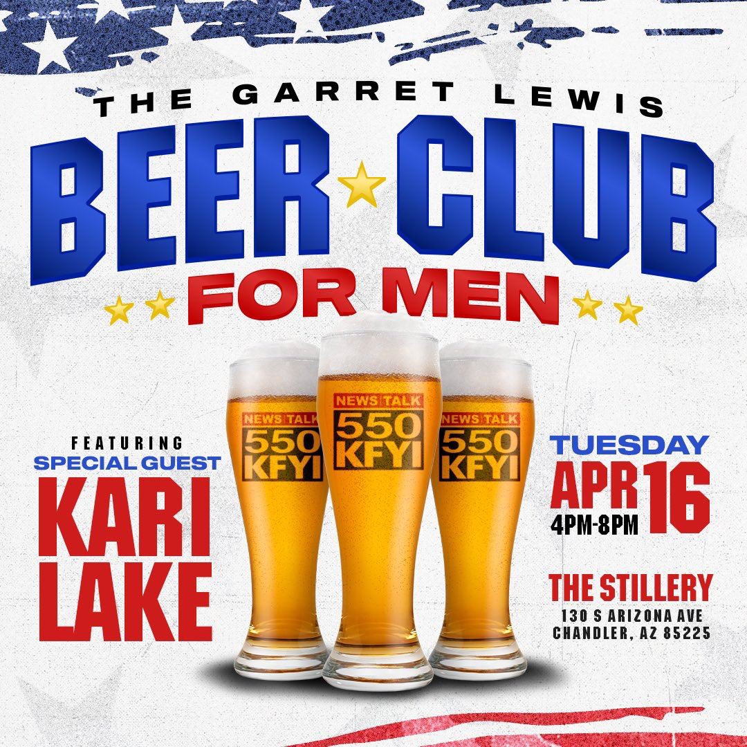 🚨 TONIGHT in Chandler, AZ 🚨 Doors open at 4:00 & I’ll be going LIVE with @GarretLewis at 6:00. I hope you’ll join us at The Stillery in Chandler for great beer & great conversation! 🍻