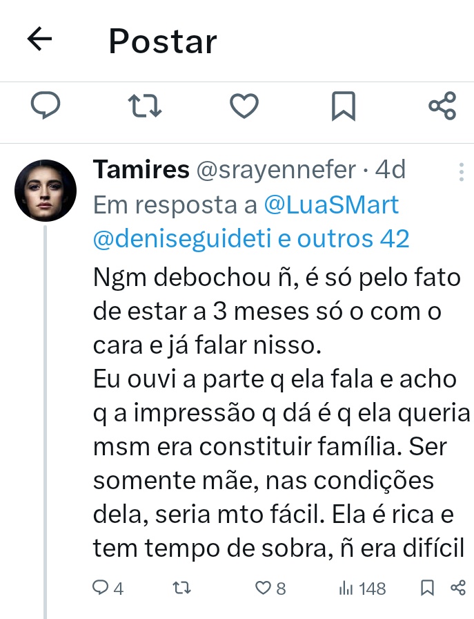 js2023__'s tweet photo. @MissSinot_ @deniseguideti @estermariabene @srayennefer @LanaRusso34463 @danieledrsantos @mudeimeuID @VivienMorgato @LuaSMart @Aragao4De @stellaquintsch @tuehbestaeh @sennfer @Lia72175602 @Zezinha_oze @gabi_elllla @saneethun @IMBarroso @AndreiaSa10 @RenataViegas @FlaviaFroes6 @Riiiidle @nathsilvakkk @AFer36739 @LudymilaPantoja @KNatorio @le_juzinha @R2Drikacr @evamarialoujas @juliappporto @AkiraHorai Vcs ainda estão nessa? Kkkkkkkk gente quantos já tem isso? Que mico. Quem é infantil mesmo Tamires? Quem persegue cada passo da Lara mesmo hein e agora virou até fiscal dos namoros dela, dos homens que ela põe dentro DA CASA DELA? gente 🫢🤣 que decadência https://t.co/Hw1ZUSbAJF