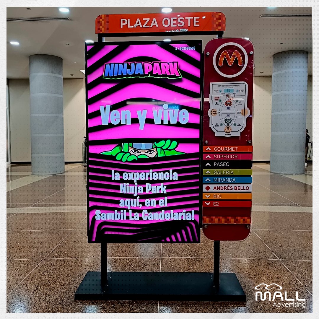 AdvertisingMall's tweet photo. Módulos de TV 75" 4K
Cliente: Ninja Park @ninjapark_ve
Sambil La Candelaria @tusambilcandelaria

Tu publicidad digital en el lugar indicado! https://t.co/iXyKVFtjc9