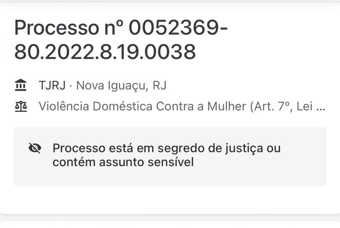 Sabe o rapaz do MBL que o Glauber colocou para correr hoje? Responde a processo por violência doméstica CONTRA MULHER