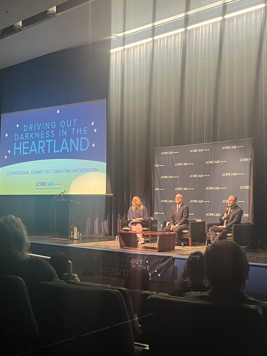 .@DouglasEmhoff and @TedDeutch speaking at the @JCRBAJC @GiveSevenDays combatting antisemitism summit. The Second Gentleman is the first Jewish White House principal. @KSHB41