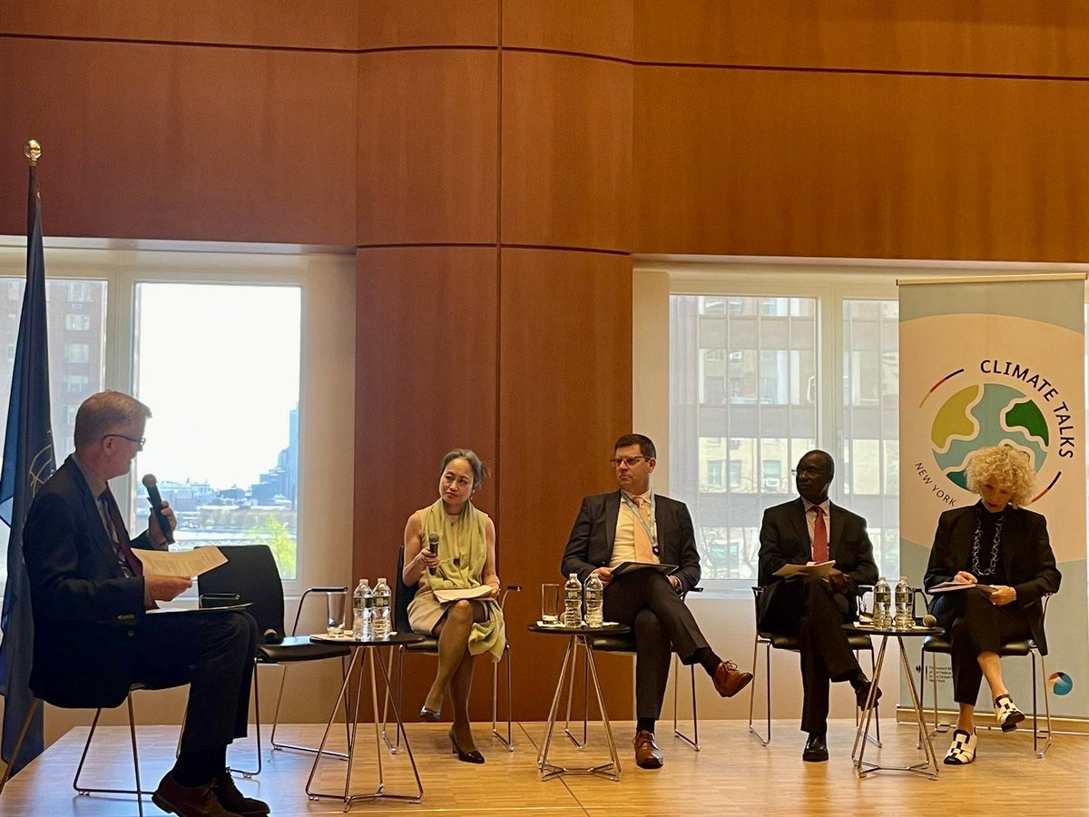 Climate change🌳, food insecurity🌽 & conflict💥 are a 'deadly trio' that must be tackled together. At the High-level Panel on Climate Change, Food Security & Conflict, I highlighted need for national ownership & flexible climate financing that can be tailored to complex needs.