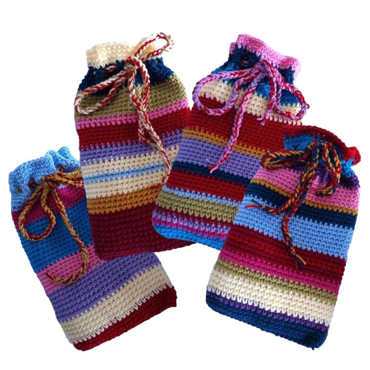 Stay warm and cozy this winter with a handmade knit hot water bottle cover! This crocheted cosy holder features a drawstring closure and random stripes. 4 to choose from! Get yours now at knittingtopia.etsy.com/listing/167217… #knittingtopia #etsy #thoughtfullgifts #craftbizparty #MHHSBD