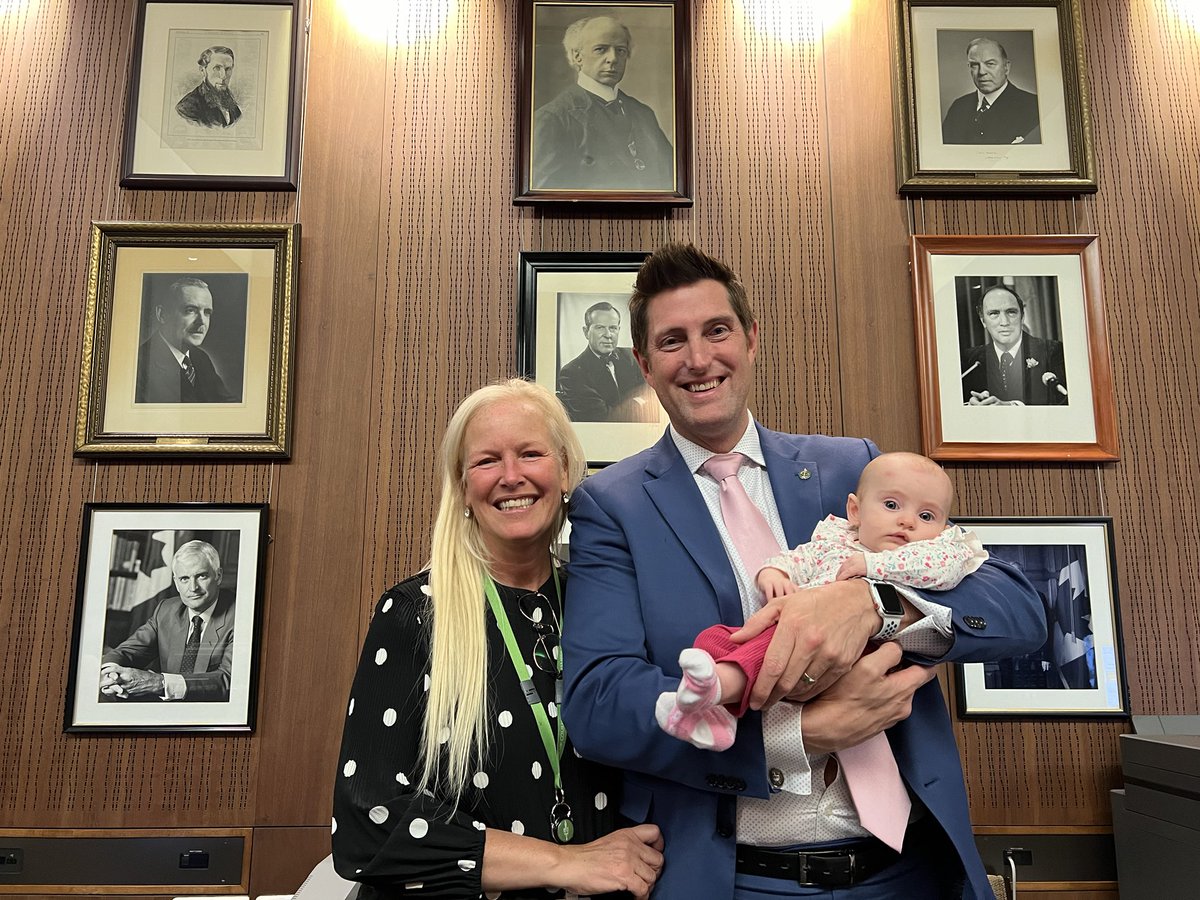 It’s Budget Day today!! #Budget2024 is about ‘Fairness for Every Generation’!! That’s why it was special to have my newborn daughter and my wife with me today! #cdnpoli