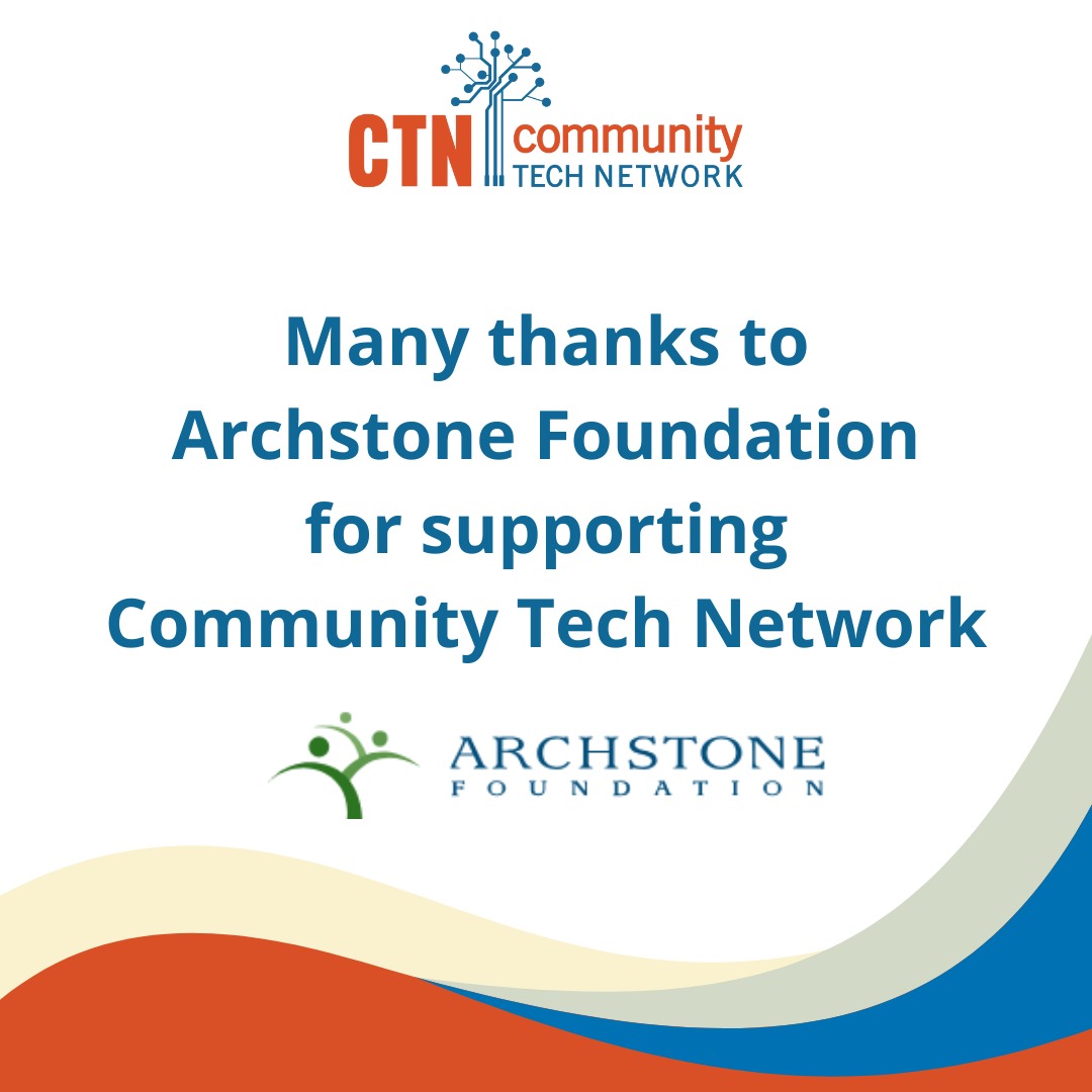 📣 Big shout out to @ArchstoneFdn for their generous @catchafire subscription! We're thrilled to share that we've teamed up with 4 Catchafire volunteers who've done an amazing job helping us w/ rebranding, research, Google Ads, & SEO. Together, we can bridge the #digitaldivide!