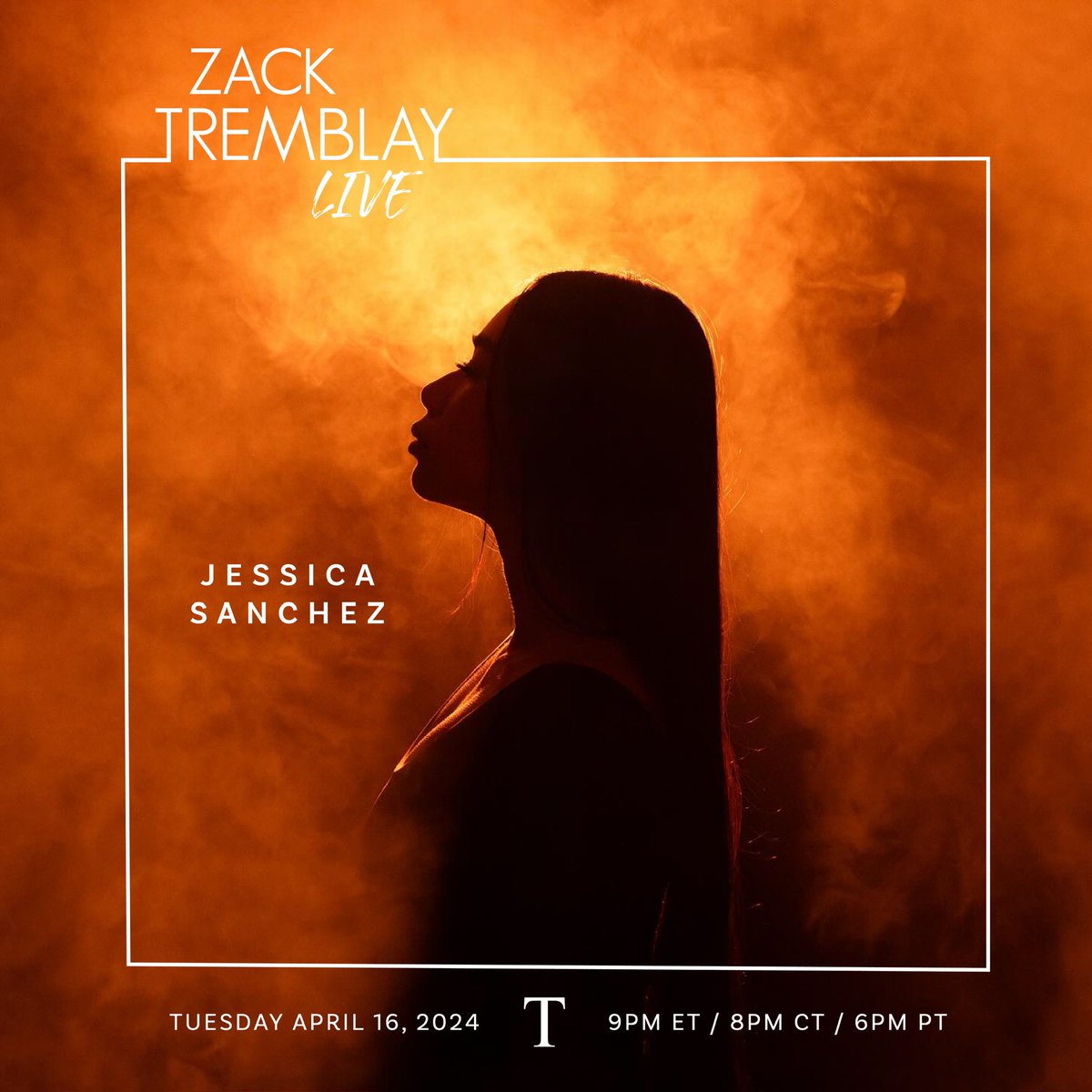 Tonight is going to be special! I am going live with one of my absolute favorite humans — <a href="/JessicaESanchez/">Jessica Sanchez</a>! 

It all starts at 9pm ET / 6pm PT on my Instagram. See you all tonight! 

instagram.com/zacktremblay
#ZackTremblayLive