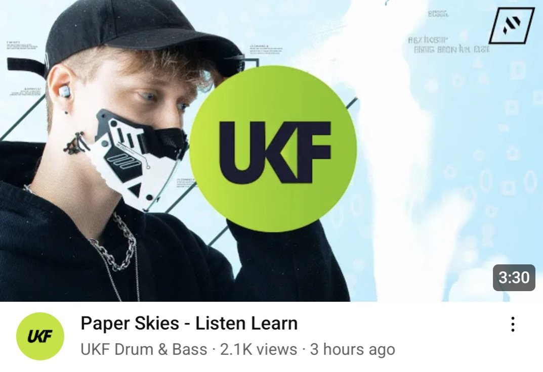 Much love @UKF this is an honor to see posted up 🤞