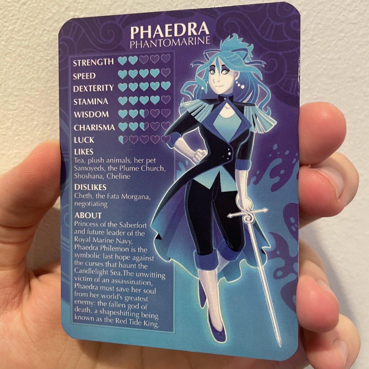 Phantomarine trading cards are here! ❤️💛💙