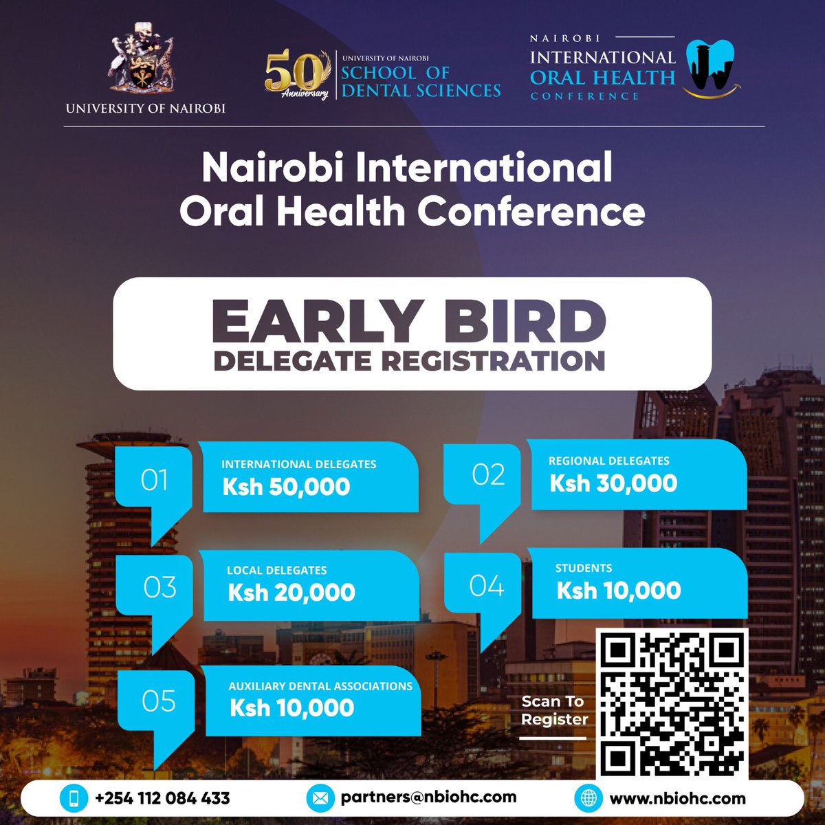 The #NBIOHC2024 will bring together dentists, researchers, policymakers, and industry players for knowledge sharing, collaboration and networking and innovation showcase.Get your early bird tickets on the conference website🌟nbiohc.com #oralhealthcare @uonbi @uonsds