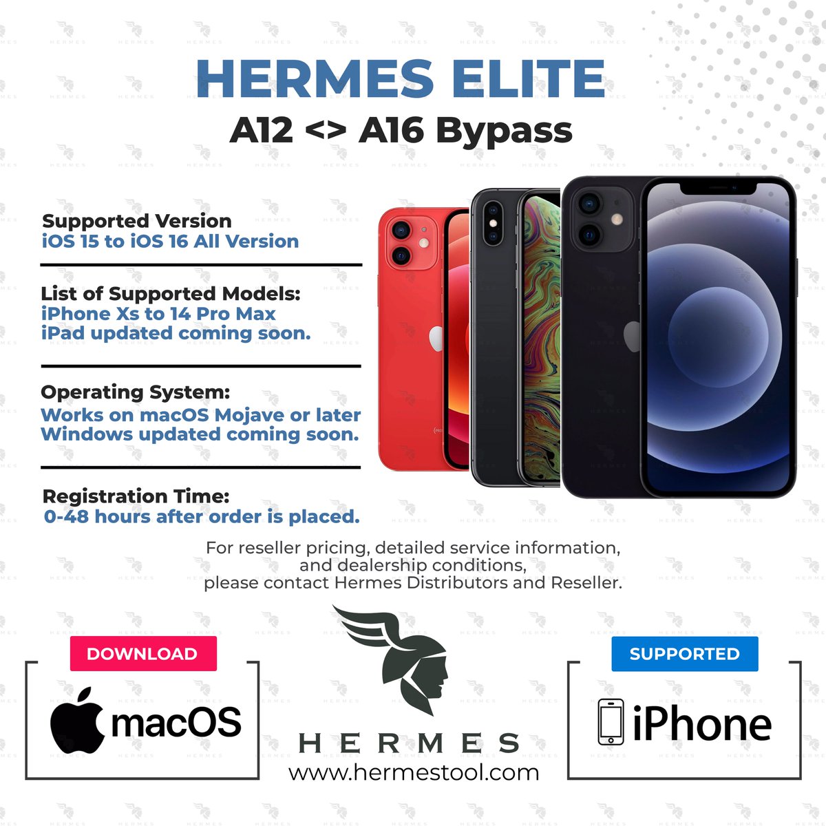 🚀 Exciting News! 🚀

We are thrilled to announce that Hermes Elite is ready!
This innovative tool, designed to enhance iPhone iCloud bypass processes, stands out for its performance and reliability.

🔜 We will be sharing more details about this product soon. Stay tuned!

Thank