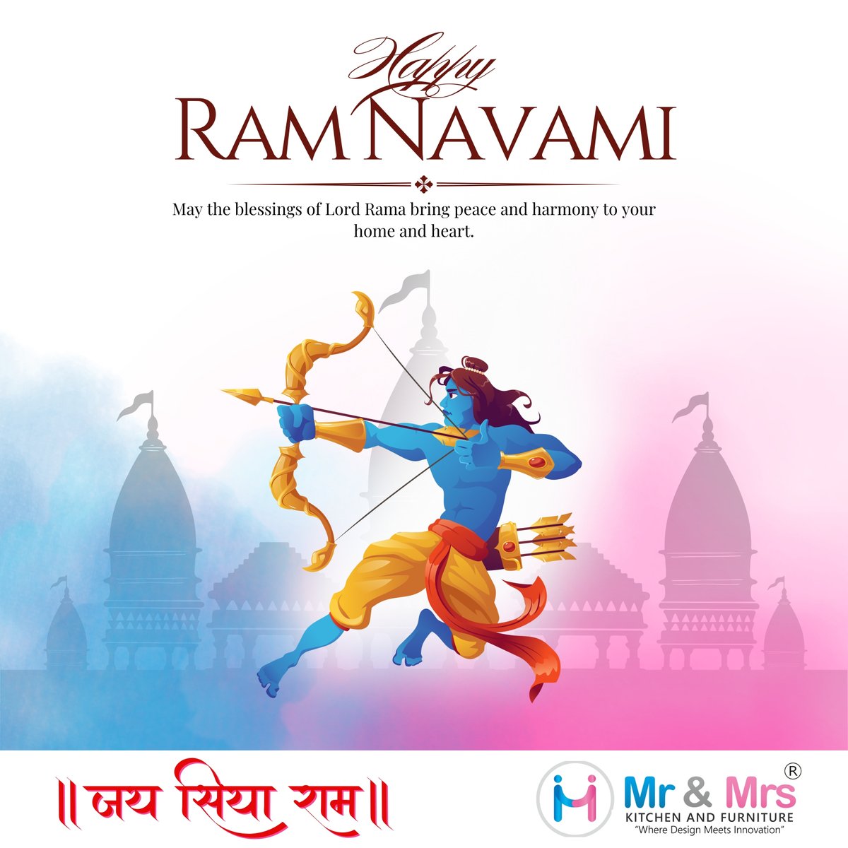On this divine day of Ram Navami, may Lord Rama shower his choicest blessings on you and fill your life with happiness and prosperity.

#ramnavami #ramnavami2024 #ramnavamiindia #RamNavamiWishes #ramnavamispecial #ramnavamifestival #puneinterior  #mrandmrskitchenandfurniture