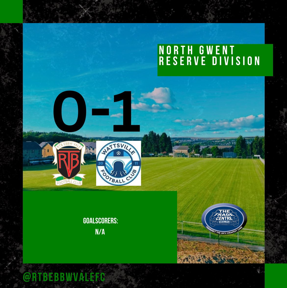 The reserve team lose in a close game away from home to a good @WattsvilleFC a fantastic strike from the home side in the first half was the difference A shout out to the referee who stepped in, reffed the game very well👏🏼 Thank you to everyone that came to support👏🏼 #Tss