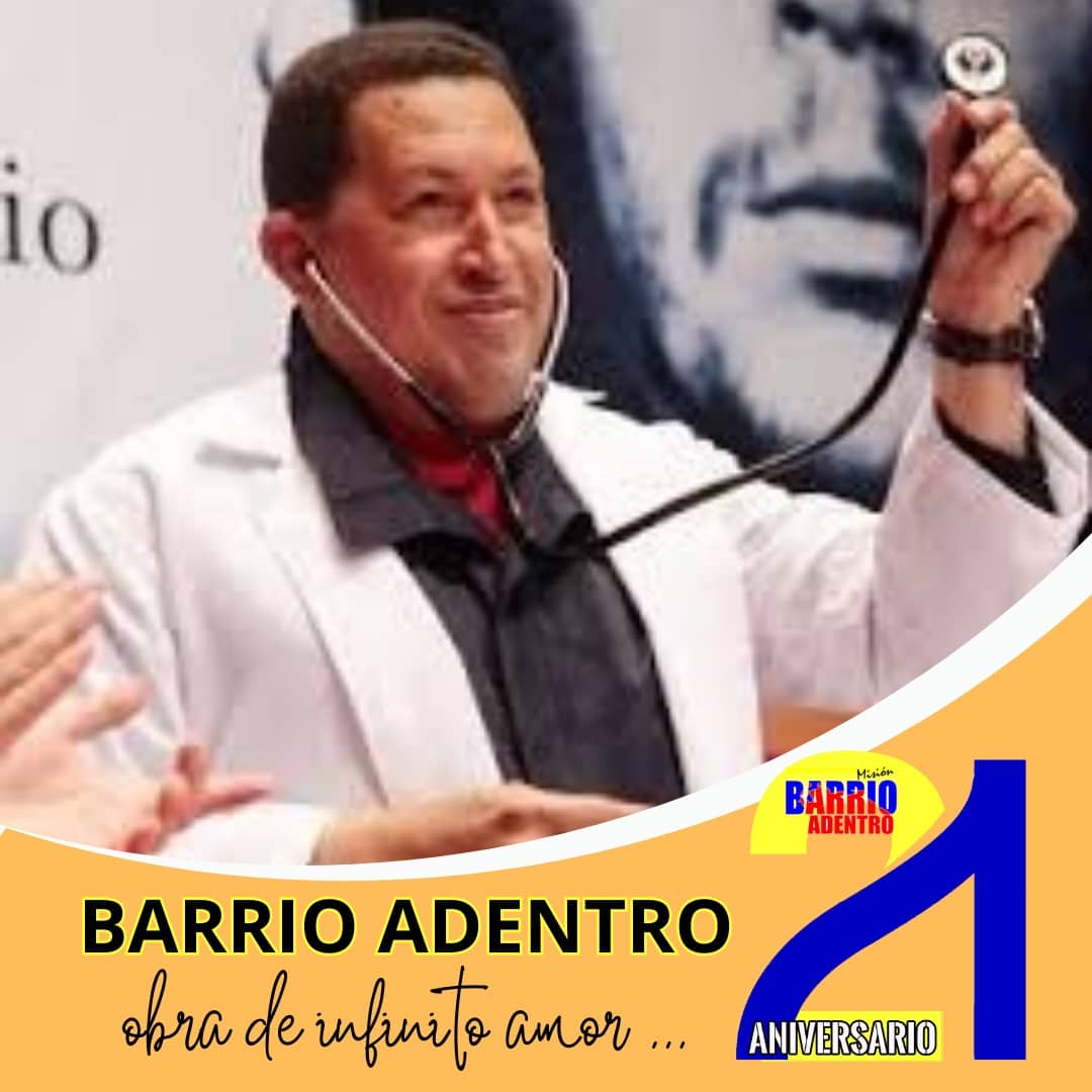 21 y vamos por más. Cuba y Venezuela unidos en la Victoria ✌ 
<a href="/cubacooperaven/">Brigada Médica Cubana en Venezuela</a> 
<a href="/japortalmiranda/">José Angel Portal Miranda</a> 
#CubaPorLaSalud 
<a href="/RamnLeyvaCsped1/">Ramón Leyva Céspedes</a> 
<a href="/rio_cdi/">CDI Rio de Janeiro Edo. Miranda</a>