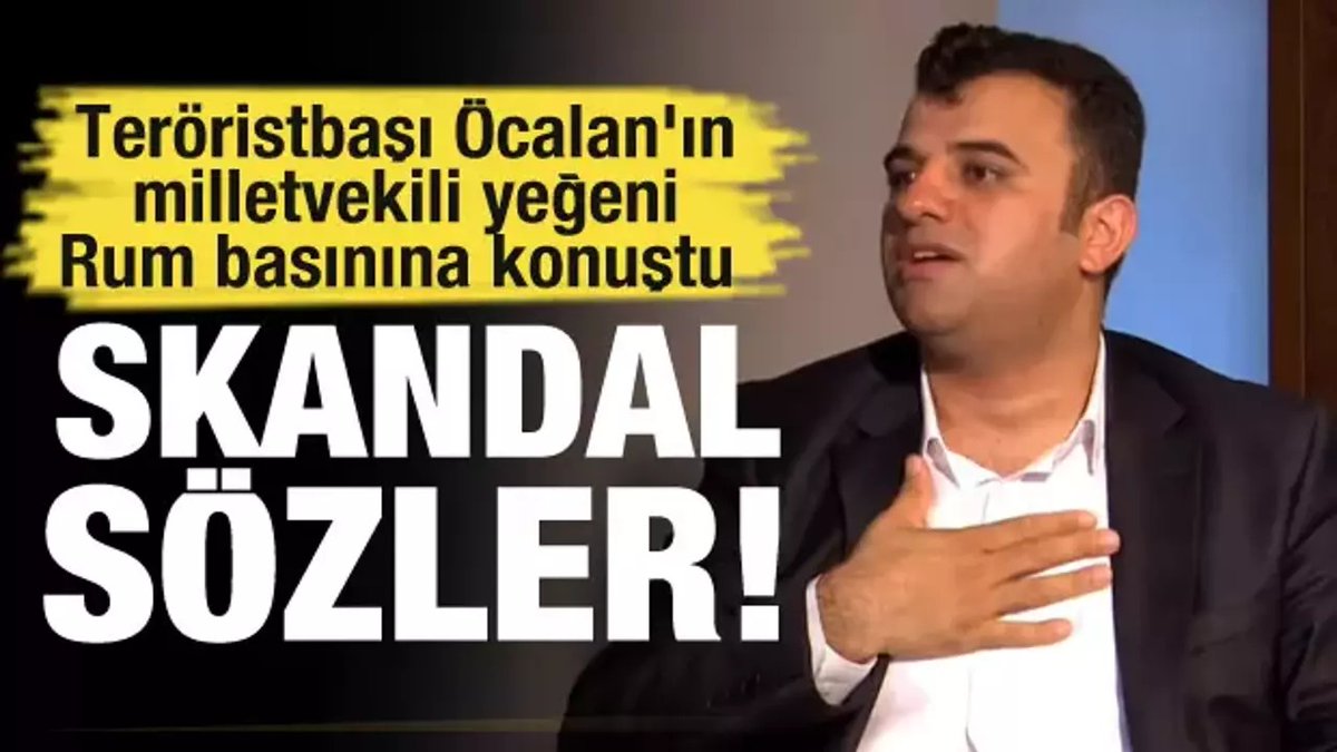 DEM milletvekili Ömer Öcalan, Güney Kıbrıs Rum Yönetiminde yayın yapan Alpha News'e verdiği röportajda terör örgütü PKK ile DEM Parti arasında bir ayrım olmadığını itiraf etti. Skandal açıklamalarda bulunan Öcalan, Türkiye'yi Rumlara şikayet de etti.