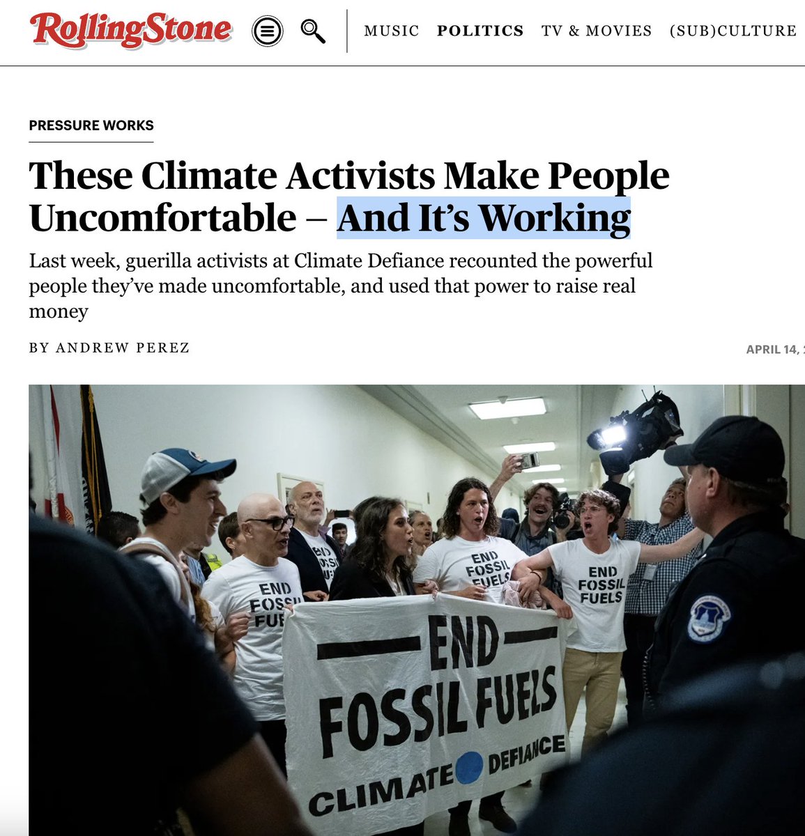 Climate Defiance tweet media