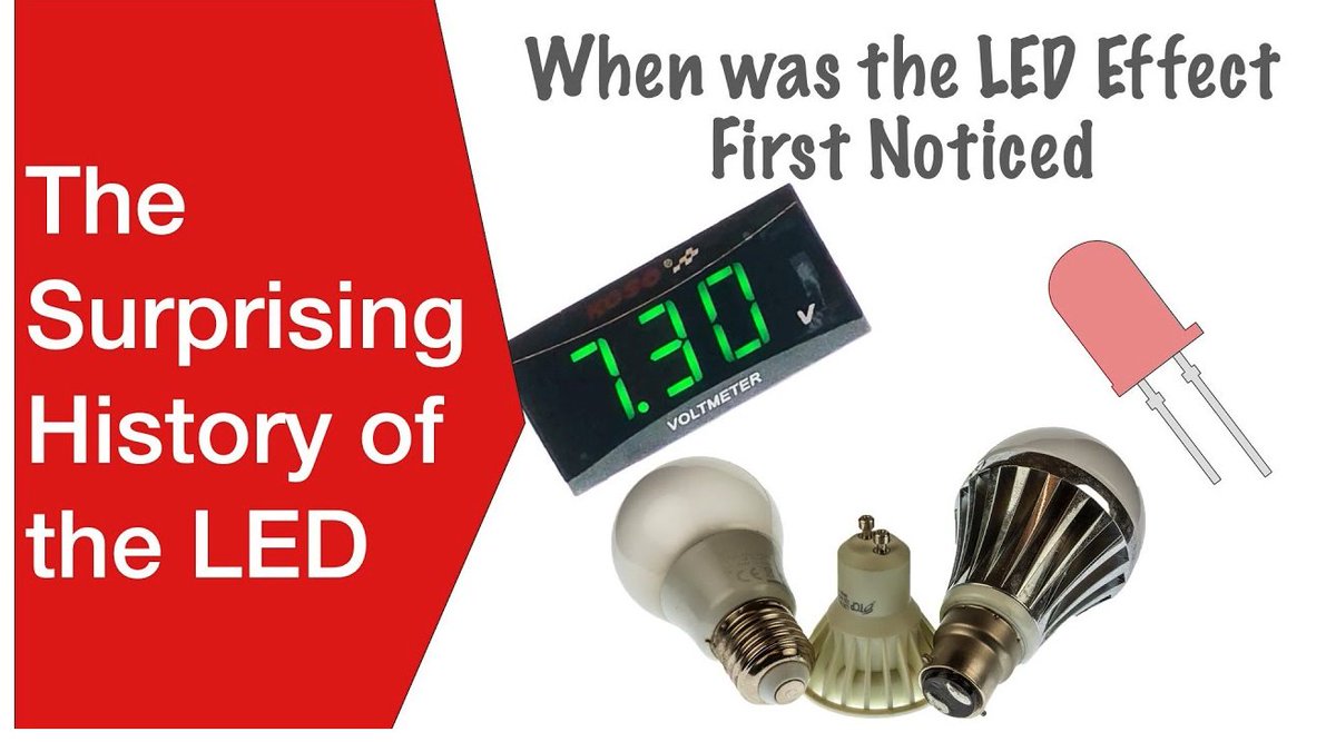 ElecNotes's tweet image. The Surprising History of the LED: the amazing facts you didn&apos;t know.

Watch our video now: youtu.be/Ee49qKypBgY

#LED #techhistory #historyoftechnology #electroniccomponents