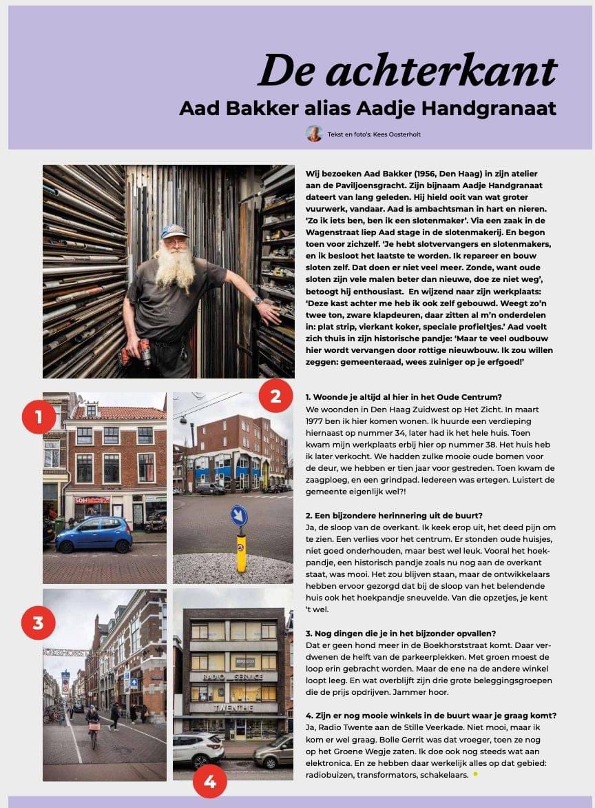 Een nieuwe editie van ons buurtmagazine ! Met op De Achterkant: Slotenmaker Aad, met een mooie boodschap. "Wees zuinig op je erfgoed."

Magazine digitaal lezen? Dat kan hier:
hetoudecentrum.nl/magazine/