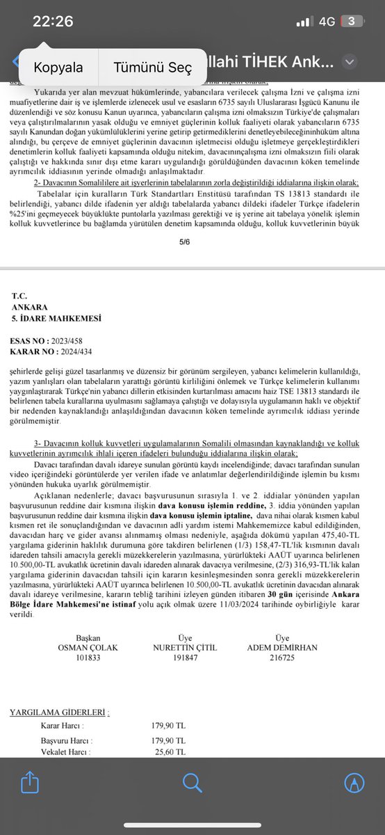 @tihek_kurumsal Mohamed yaşadığı ihlallerle ilgili derneğimize hukuksal destek başvurusu yaptı. Derneğimizin hukuksal desteği ile @tihek_kurumsal kararının iptali için davada mahkeme kısmen kabul kararı Mohamed’e ayrımcılık yapıldığına karar verdi.