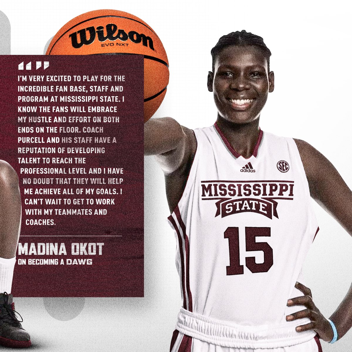 Signed. Sealed. Delivered. ✔️ Welcome to the family, Madina! #HailState🐶