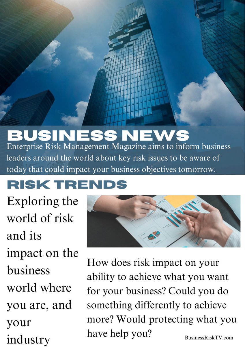 Enterprise Risk Management Magazine BusinessRiskTV.com #RiskManagement #ProRiskManager #BusinessRiskTV