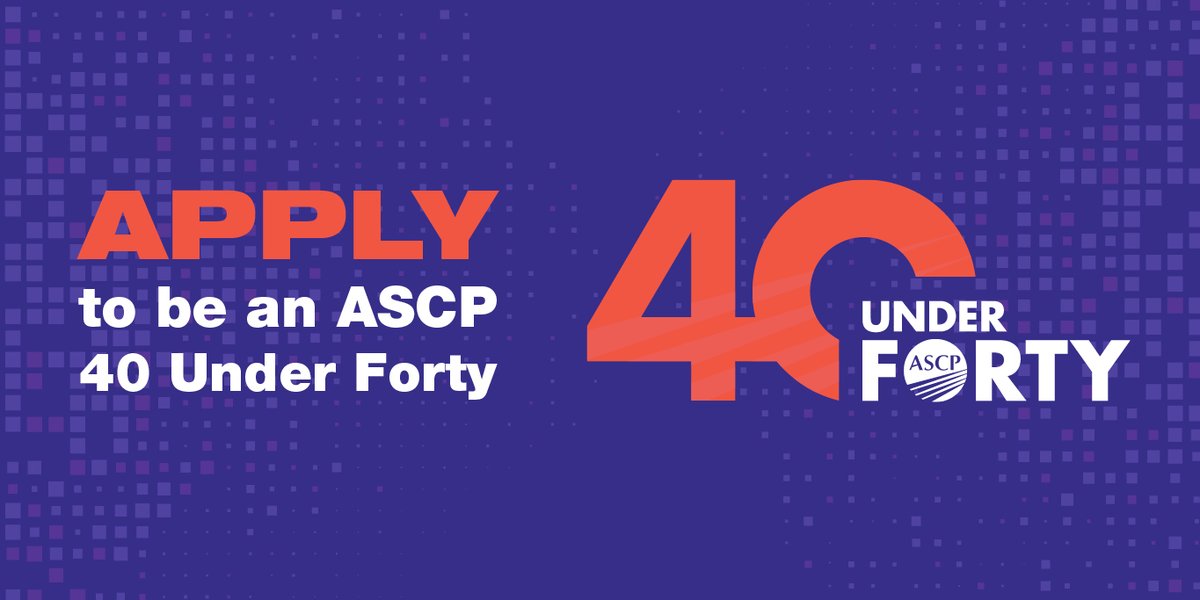 In the spirit of celebrating the contributions of your colleagues, your achievements have not gone unnoticed. ASCP's #40UnderForty program is still accepting applications through Friday, April 19! Review the qualifications here: bit.ly/3LYDjsh