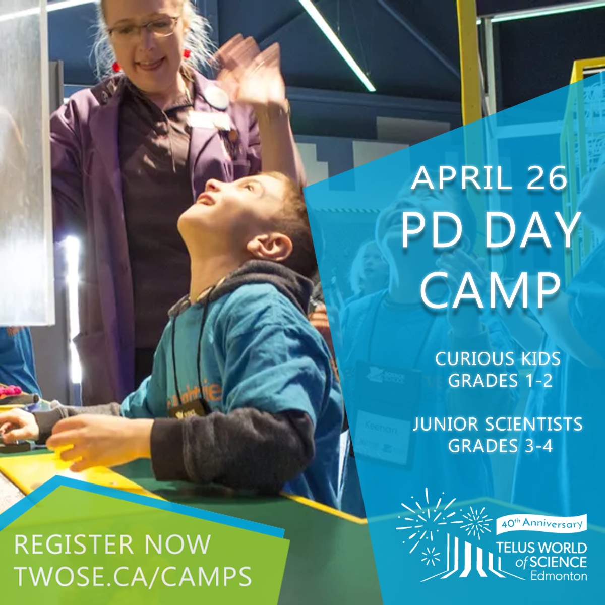 Keep your little ones engaged on PD day. Spots are still available for PD Day Camps on April 26! Curious Kids (Grades 1-2) 🧐🔍 Junior Scientists (Grades 3-4) 🧑‍🔬 ➡️ Register at twose.ca/camps