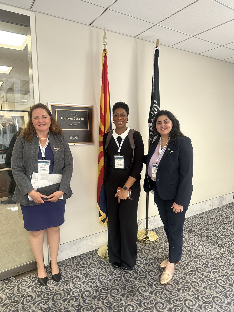 Students have a strong voice in advocating for surgical care & neglected surgical patients! It was a pleasure advocating on Capital Hill today alongside Shannon Alsobrooks MS4 from @uazmedphx, a rising leader! @AmCollSurgeons @RASACS #ACSLAS24 #TheFutureOfTheOR