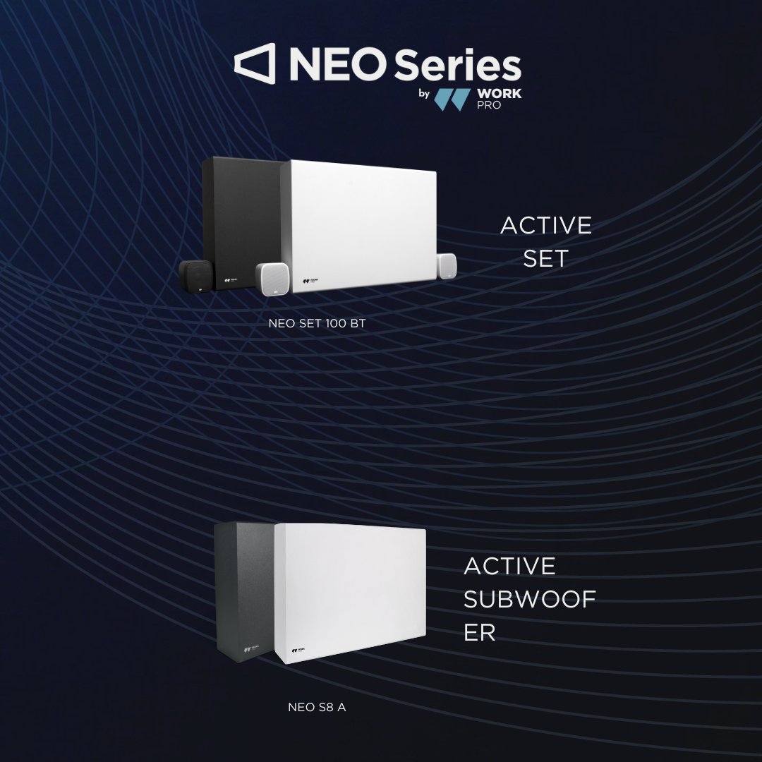 🔊 Discover NEO Passive Speaker Series 🔊With a variety of woofer sizes (from 3.5" to 8") combined with a precision 0.5'' tweeter, NEO Passive offers crisp and immersive sound for all your environments. 🎶workpro.es/search?q=neo