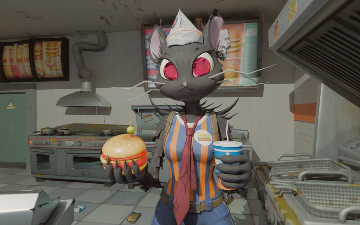 'There you go, a cheeseburger, without cheese...someone ate it.'
-
-
-
-
[#fortnite #FortniteFanArt #Camille #furryart]