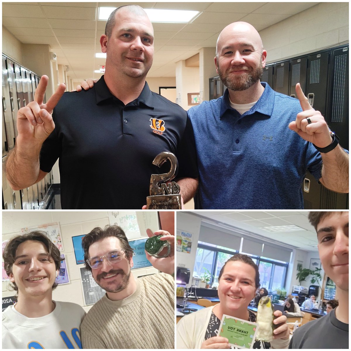 Ceramics 1 students each selected a BHS staff member to make a one-of-a-kind gift for as a thoughtful gesture for (early) teacher appreciation week. First round of projects distributed today. My goal is for every staff member at BHS to have something!
