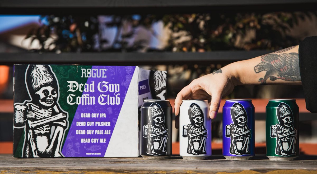 NOW AVAILABLE - Rogue Coffin Club Variety Pack! Complete with all your 'Dead Guy' favorites. Find it here: tinyurl.com/3yp647hr #rogue #craftbeer #craftbeerlover #craftbrewery #beer #beerlover #beerlovers #beergeek #beernerd #jerseyshore #jersey #nj