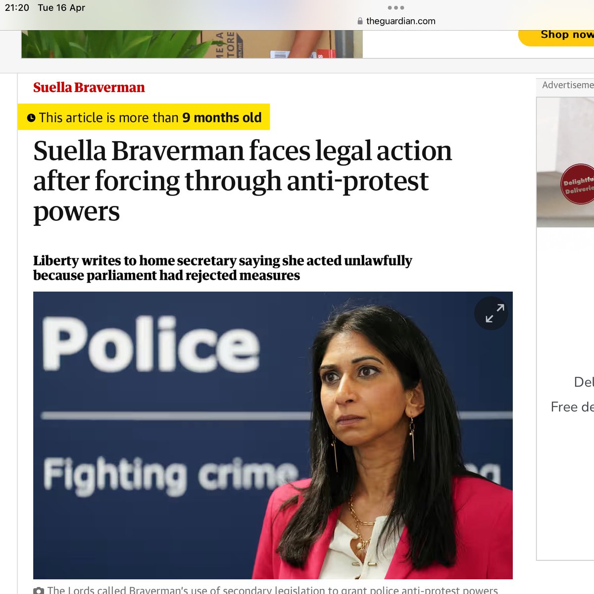 Whilst @SuellaBraverman protests in somebody else’s country, let’s remember what she tried to do to us!

#Hypocrisy