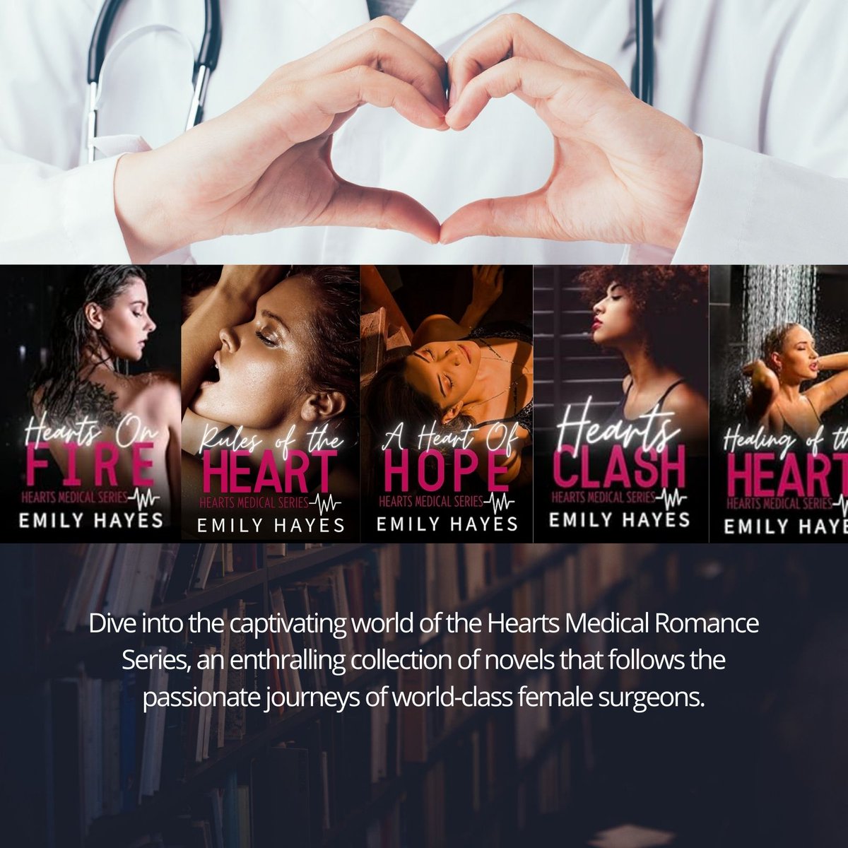 😍🔥💖👩‍⚕️ Welcome to Hearts Medical! My new steamy sapphic medical series.

mybook.to/heartsmedical1

#HeartsMedical #SapphicSeries #lesfic #sapphicromance
