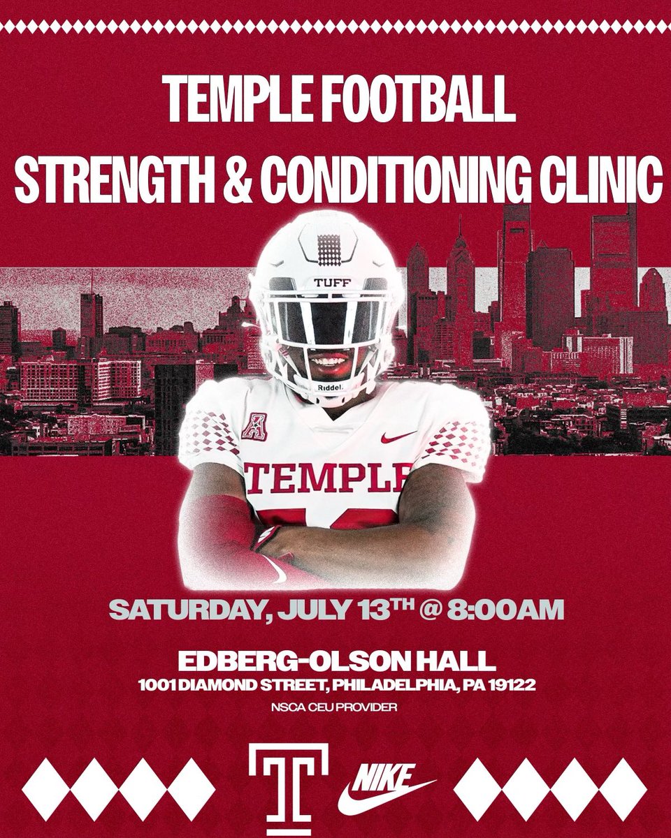 Join us July 13th here at Temple! Go Owls!