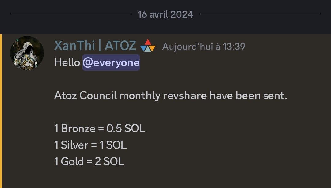 LFG 3rnd revsare for Atoz Council.
Thx <a href="/A2ZDAO/">ATOZ - building trust</a> !