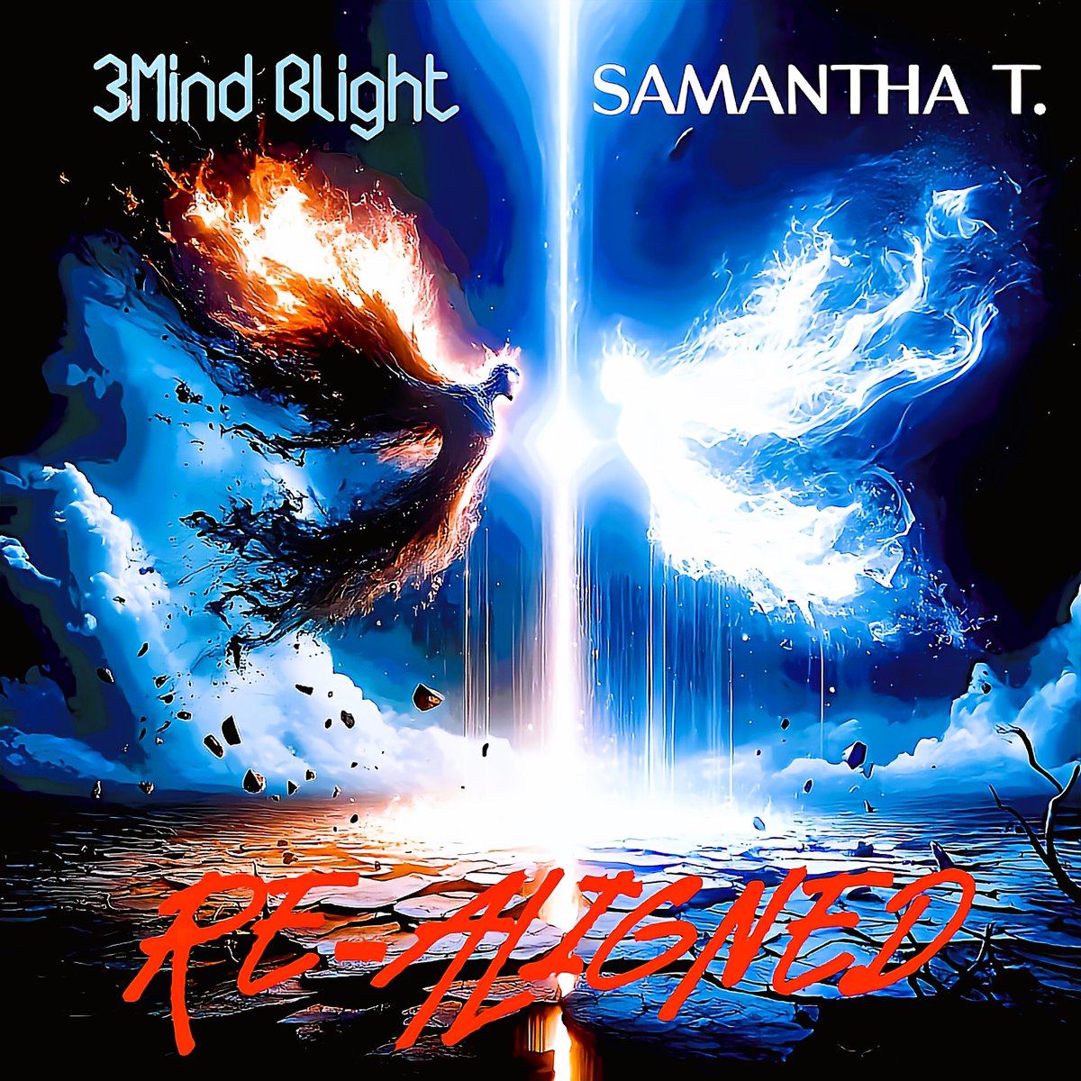 Plunging from darkness into light, 'Realigned' traces the contours of our better selves. 3Mind Blight and Samantha T. define the lines of the divine within. Dropping soon! 🌟 #NewMusic #3MindBlight #SamanthaT #ReAligned @3mindblight & @samanthaT467 Collab #alternativerock 🎵