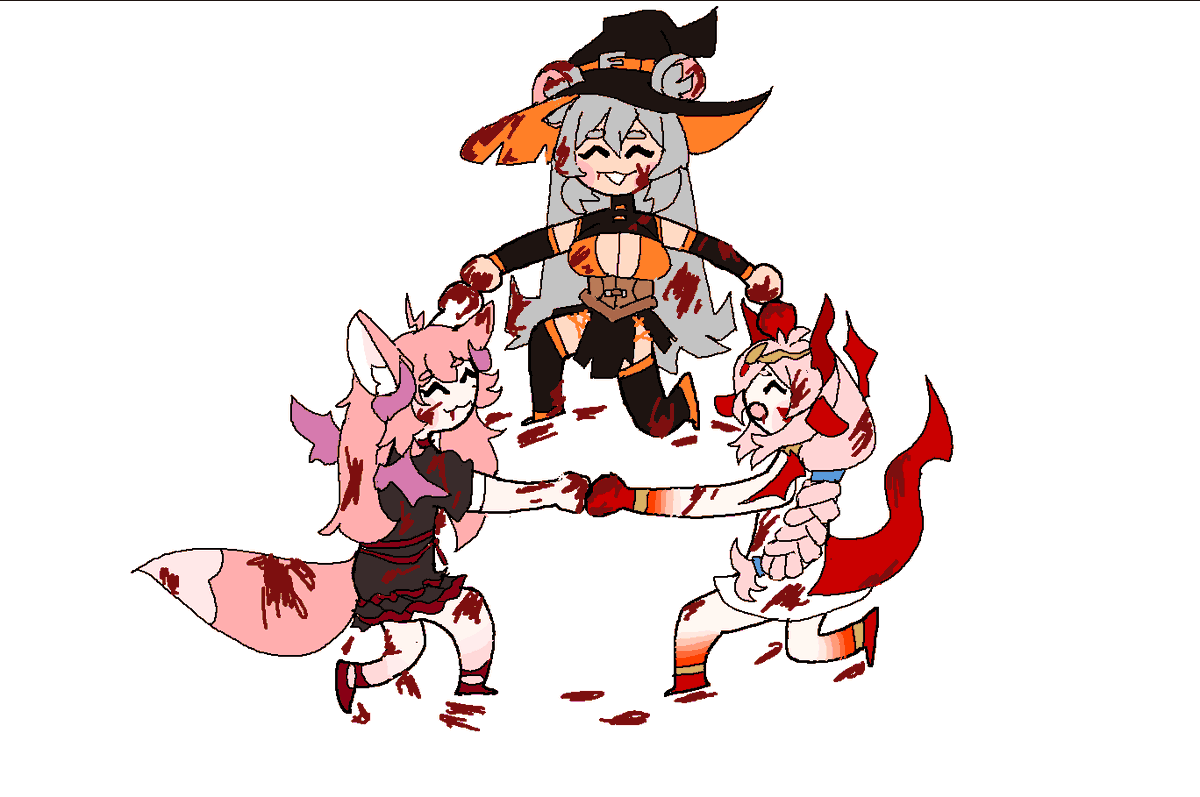 ChGuinevere's tweet image. ITS THE LOBOTOMY GIRLIES!!! 🩸

#BooTheArt #monchart #lilistrate