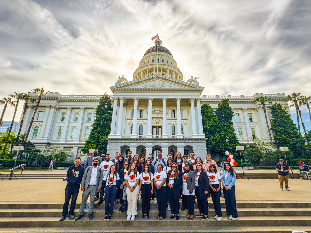 Today, we are united in coalition with @CALimmigrant for #ImmigrantDay2024 at the CA Capitol! We are proud to be working in community with advocates from across CA to uplift & protect the rights of immigrants & refugees regardless of where they come from.

#ImmigrantRights