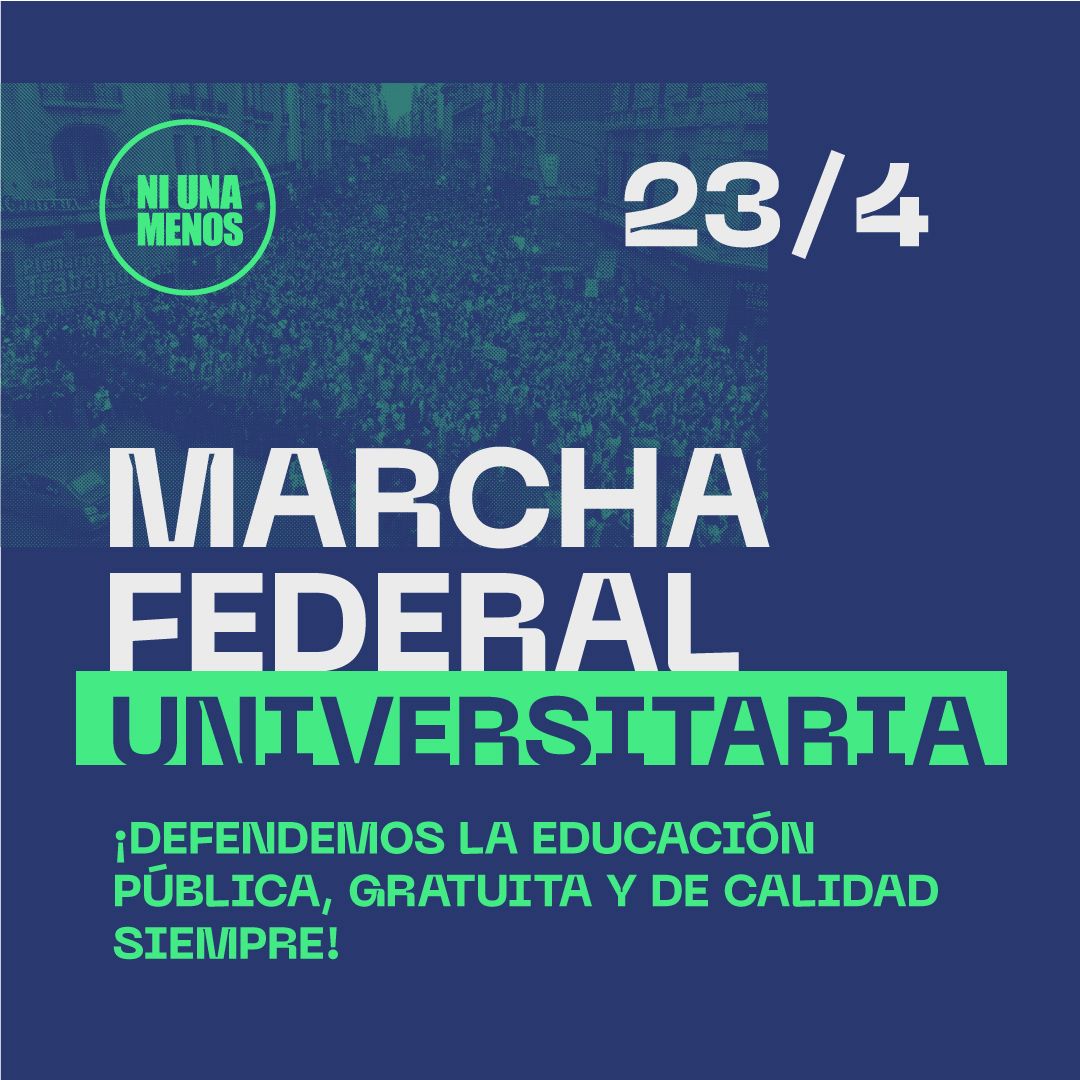 Vamos a la Marcha Federal Universitaria 15:30 de Congreso a Plaza de Mayo ! Contra el ajuste que ahoga el futuro de miles de jóvenes 🔥