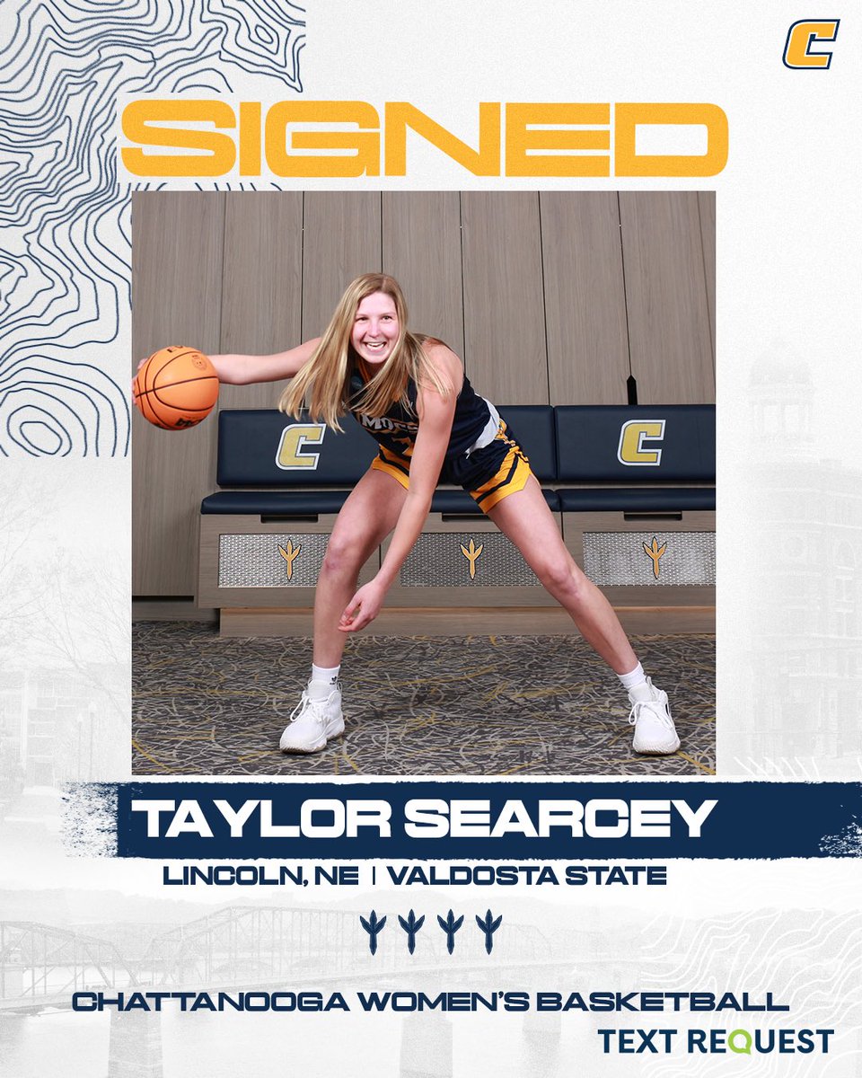 The newest addition to the Scenic City!! ✍️ Join us in welcoming @taylor_searcey to the UTC family!! #GoMocs 🔗 bit.ly/4aETIy6