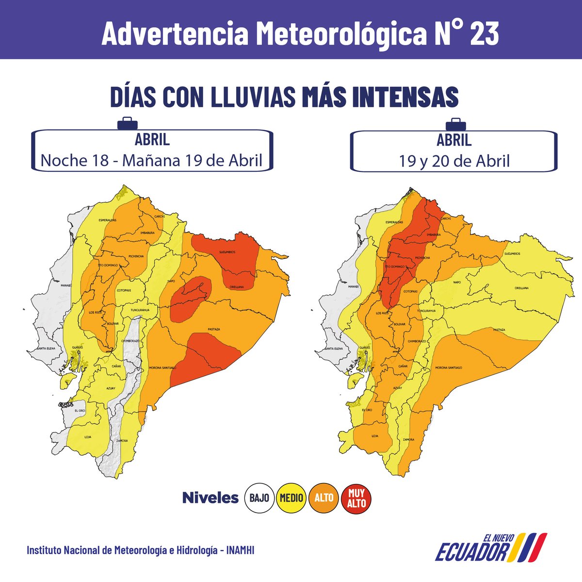 INAMHI Ecuador 🇪🇨 tweet media