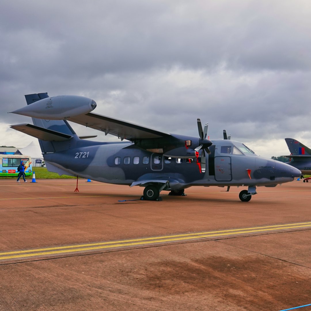 55 years ago today was the first flight of the Let L-410. Seen here is Slovak Air Force L-410 UVP Turbolet 2721 on display at RIAT 23. #riat #raffairford #airtattoo #royalinternationalairtattoo #fairfordairshow #myriat #riat23 #slovakairforce #let #let410 #let410uvp